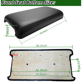 Dr.Acces front seat bottom assembly on Club Car DS frame