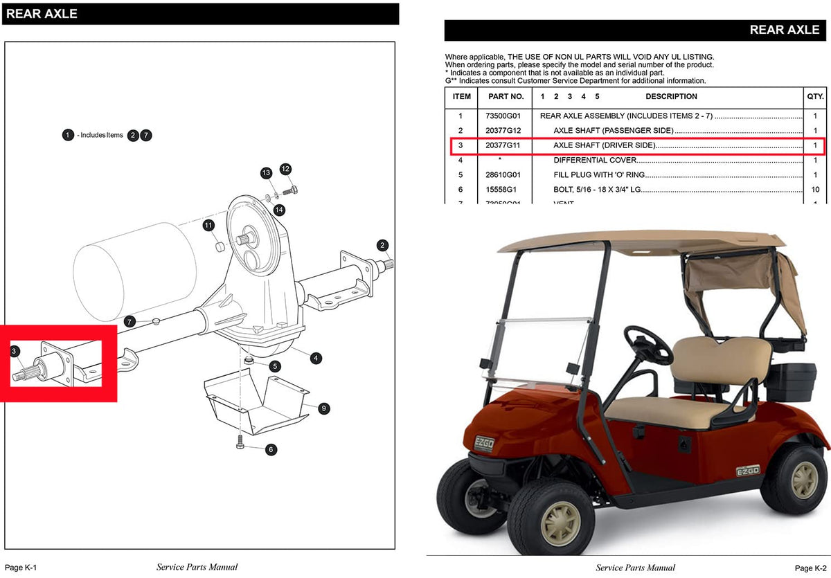 Dr.Acces driver-side rear axle shaft, durable factory-grade craftsmanship