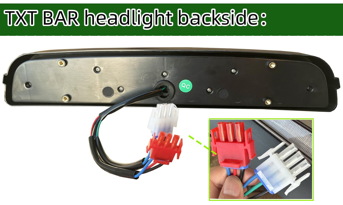 Dr.Acces EZGO TXT LED bar close-up showing high-quality LEDs.