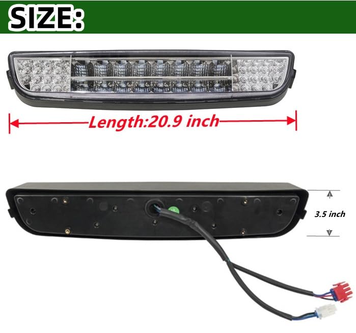 Dr.Acces EZGO TXT LED bar installed on EZGO TXT cart for improved visibility.