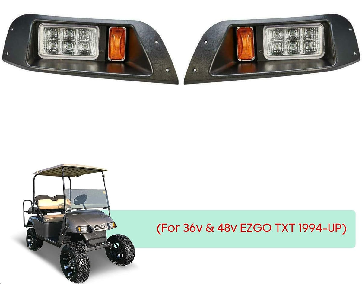 Dr. Acces EZ-GO TXT LED headlight right view enhances forward illumination