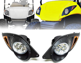 Packaging image shows Dr.Acces golf cart headlights bundle and hardware.