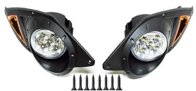 Dr.Acces G29 LED headlights illuminate Yamaha Drive G29 front view for better visibility.