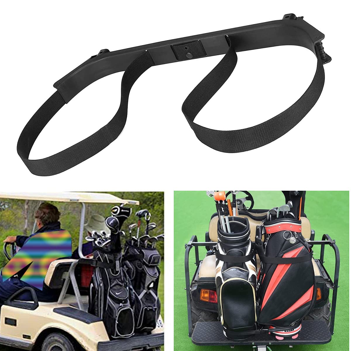 Dr.Acces golf-bag-bracket-rack-assembly for reliable 1987-up Club Car DS compatibility
