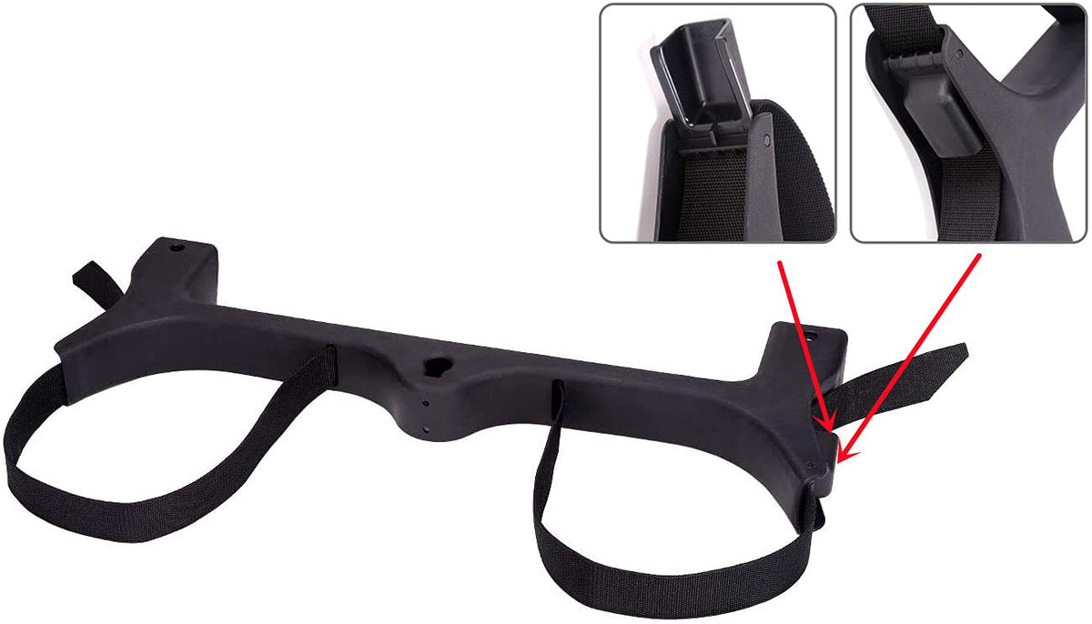 Dr.Acces golf bag secure strap adds extra security on uneven terrain.