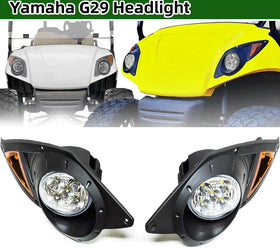 Dr.Acces front headlights with turn signals for Yamaha G29 enhance signaling