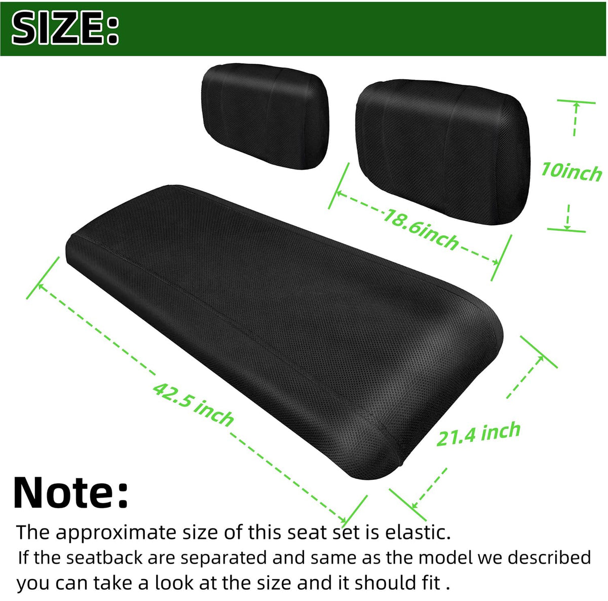 Dr.Acces seat back covers two-piece set provides versatile protection