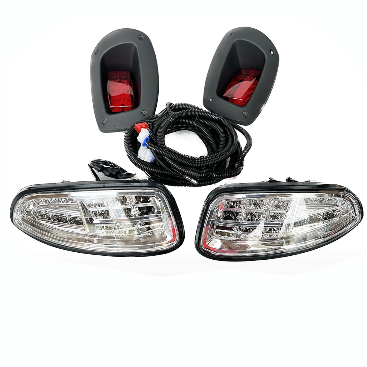 Dr.Acces EZGO RXV front headlights with turn signals for night visibility