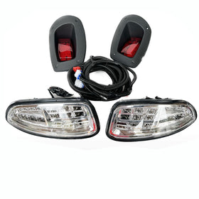 Dr.Acces EZGO RXV front headlights with turn signals for night visibility