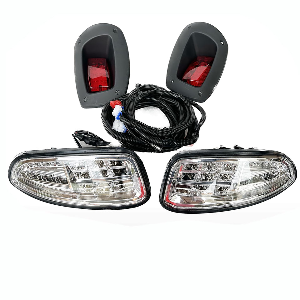 Dr.Acces EZGO RXV front headlights with turn signals for night visibility
