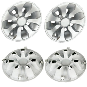 Dr.Acces silver 7-spoke hub cap adds a polished cart appearance