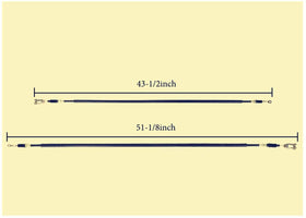 Dr.Acces OEM-replacement brake cable for reliable, long-lasting cart stopping power.