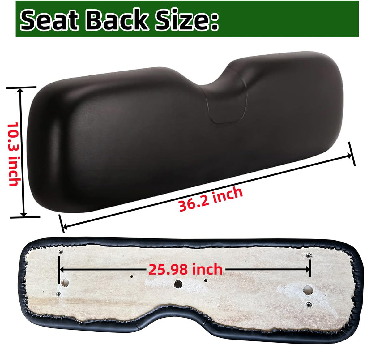 Dr.Acces EZGO RXV seat bottom cushion reduces fatigue during rounds
