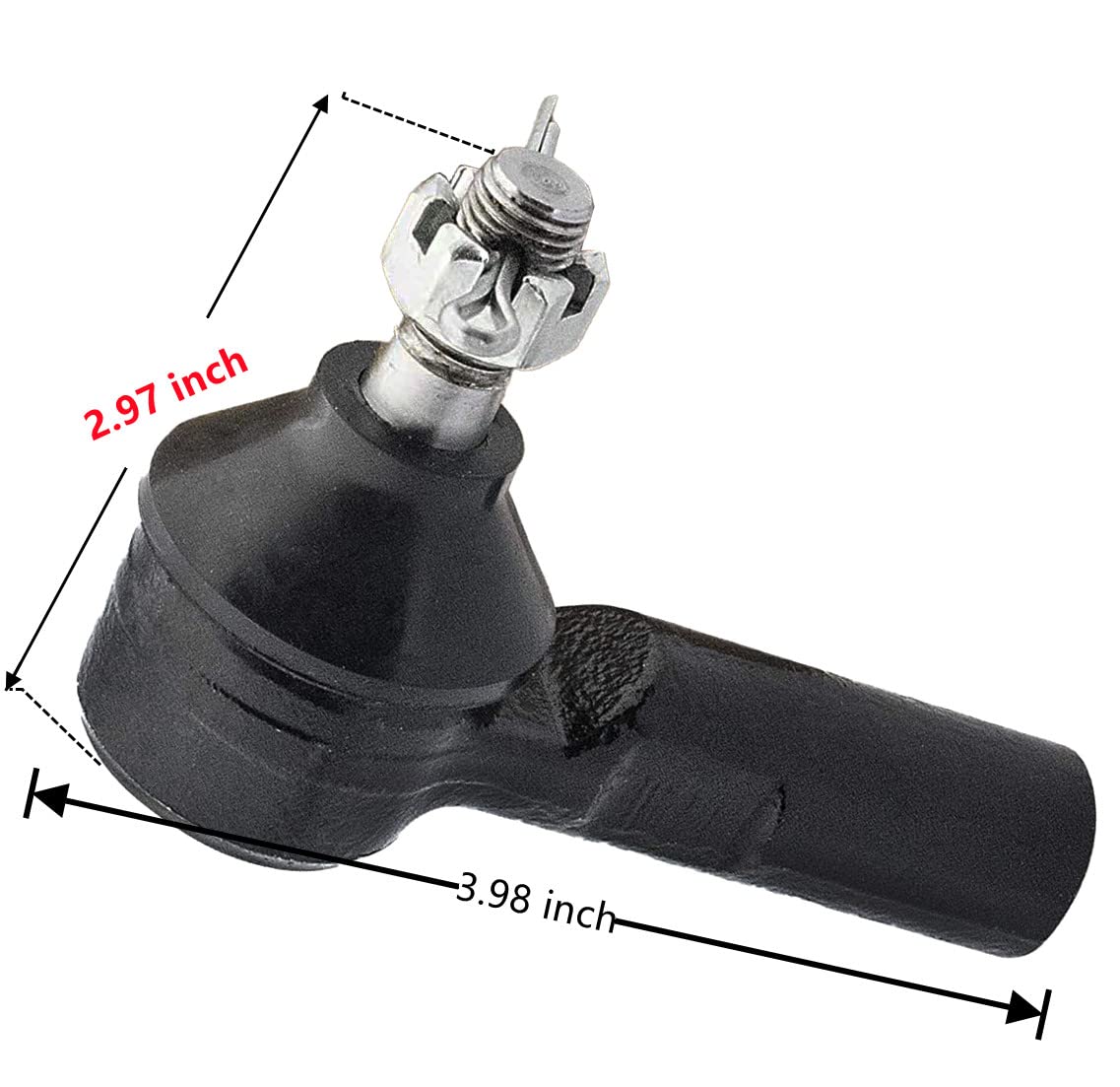 Dr.Acces rod end installed on EZGO TXT demonstrates secure mounting