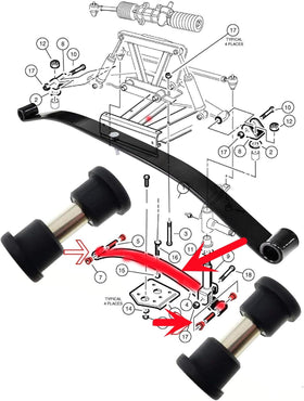 Dr.Acces spacers set helps precise alignment and fitment for Club Car models.