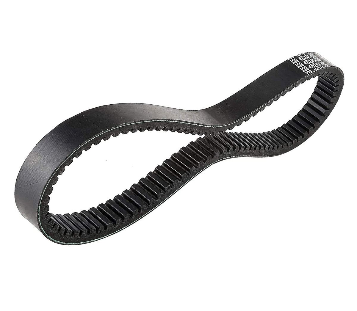 Dr. Acces Yamaha drive belt side view showing durable aramid fiber for longevity.