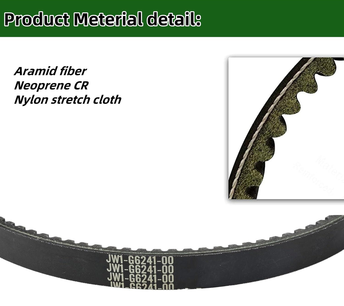 Dr.Acces belt JW1-G6241 compatibility for easy swaps.