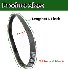 Dr.Acces belt with heat-resistant rubber for hot conditions.