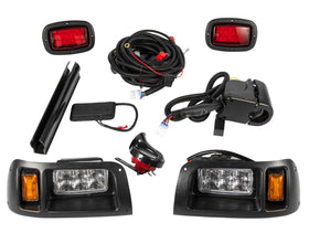 Dr.Acces front headlight with turn signals for Club Car DS, bright night visibility.