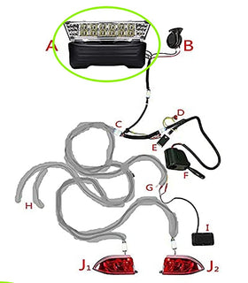 Dr.Acces Club Car Precedent LED headlight offers secure fit
