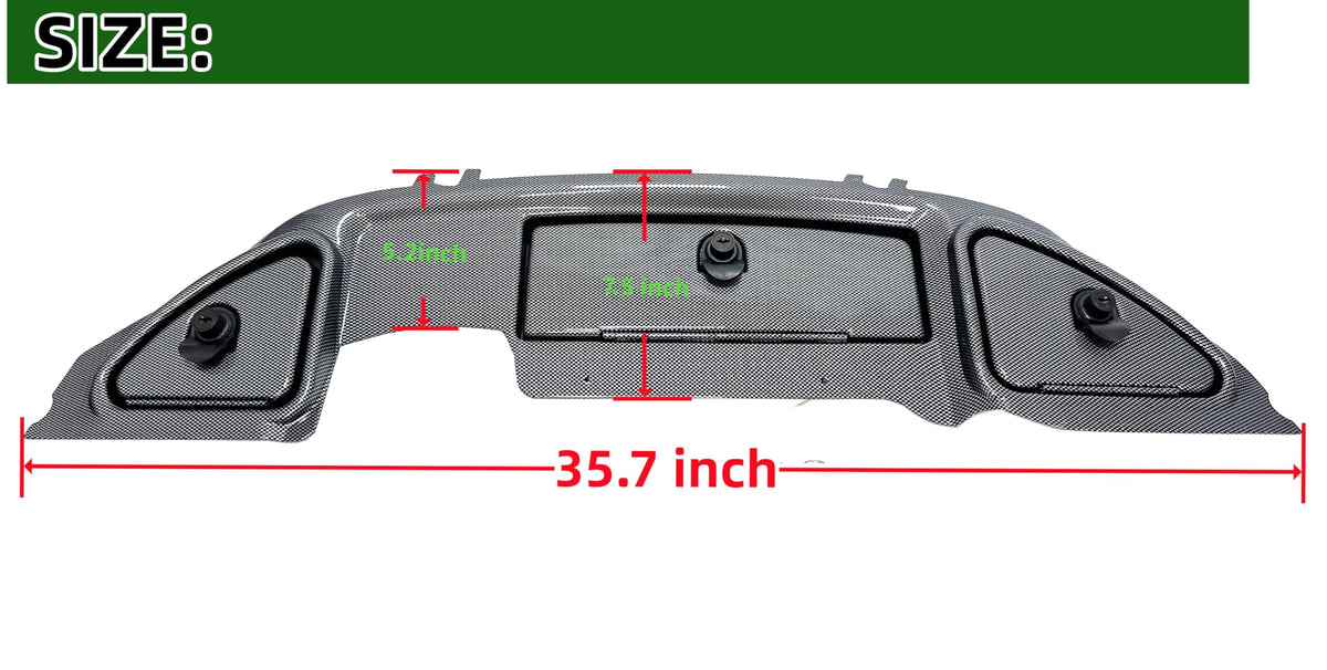 Dr.Acces dash cover assembly creates a clean, streamlined cockpit.