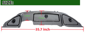 Dr.Acces dash cover assembly creates a clean, streamlined cockpit.