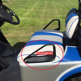 Dr.Acces EZGO arm rest driver side installation guide close-up