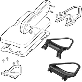 Durable, contoured arm rests for EZGO TXT fit and reliability