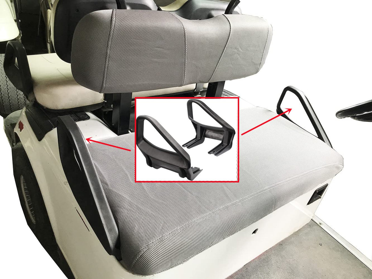 Close-up installation view of EZGO arm rest for easy replacement
