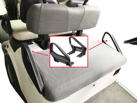 Close-up installation view of EZGO arm rest for easy replacement