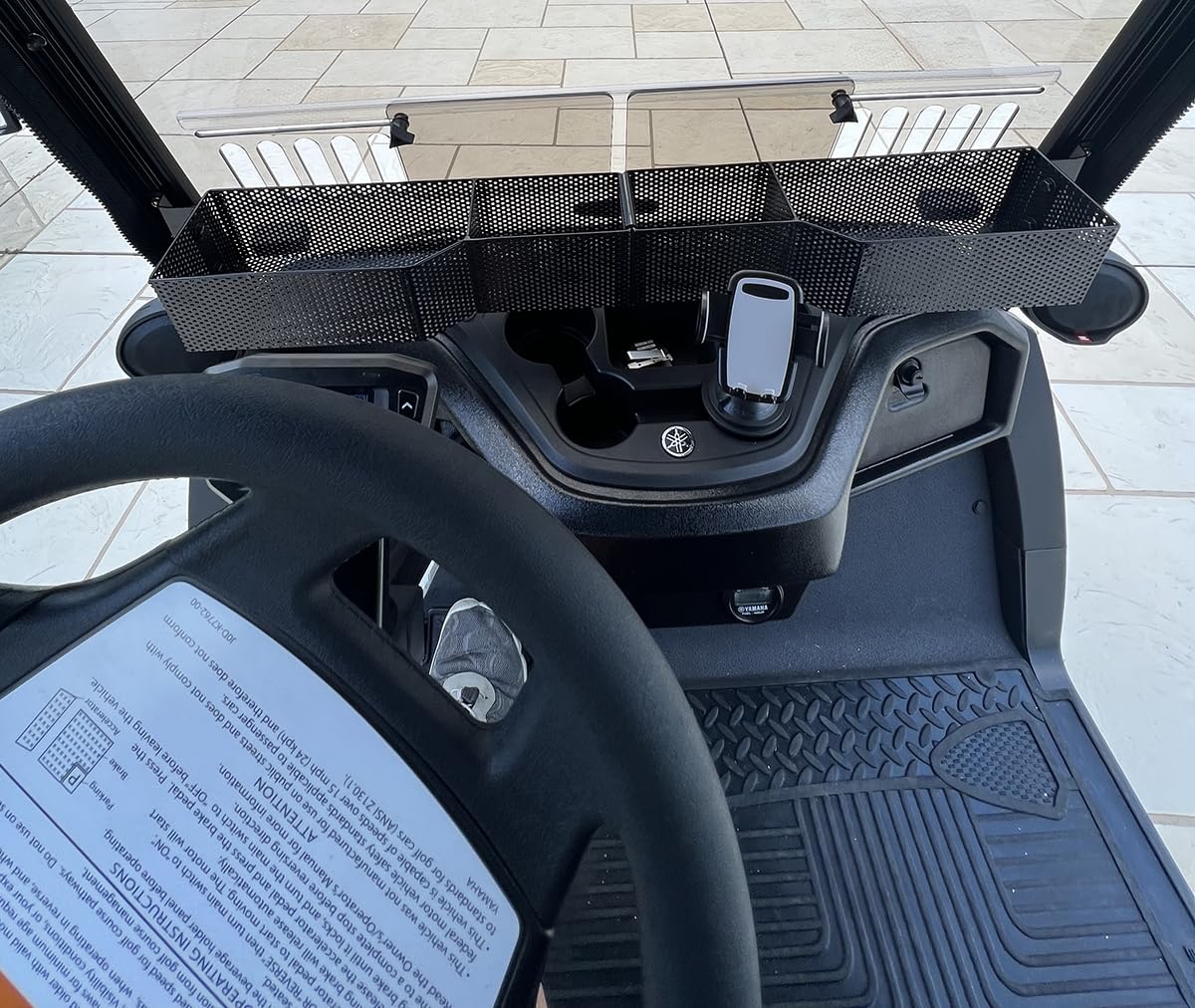 Dr.Acces front dash organization basket improves cart usability.