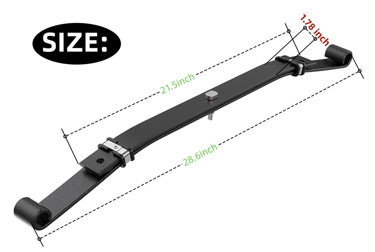 Dr.Acces front leaf spring installation guide for Club Car DS/Precedent