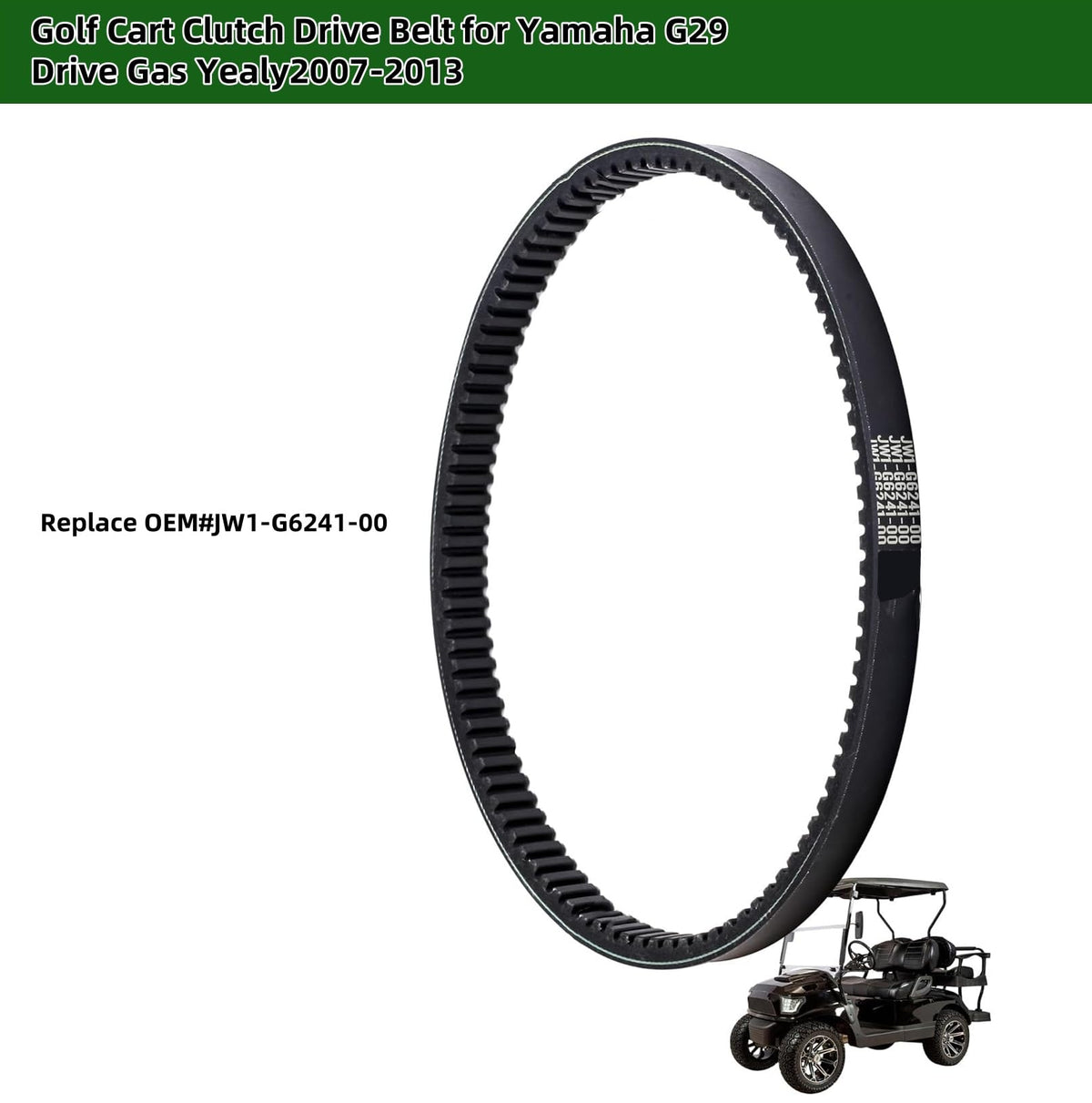 Dr.Acces G29 drive belt dimensions; precise replacement fit.