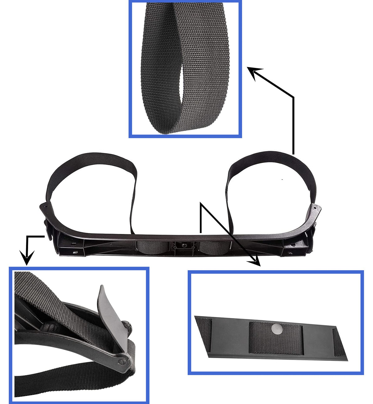 Dr.Acces attachment bar demonstrates quick installation and reinforced security for golf carts.