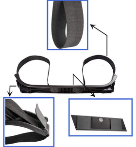 Dr.Acces attachment bar demonstrates quick installation and reinforced security for golf carts.