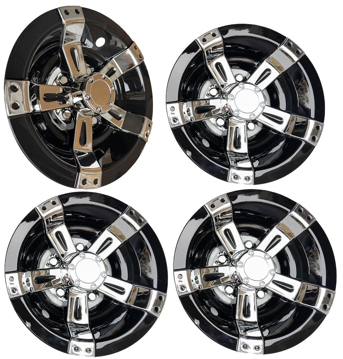 Dr.Acces chrome spoke wheel cover on Yamaha golf cart