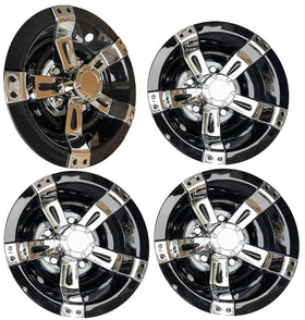 Dr.Acces chrome spoke wheel cover on Yamaha golf cart