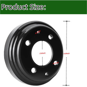 Dr.Acces brake drum for Yamaha G11 helps safe stopping on varied terrain.