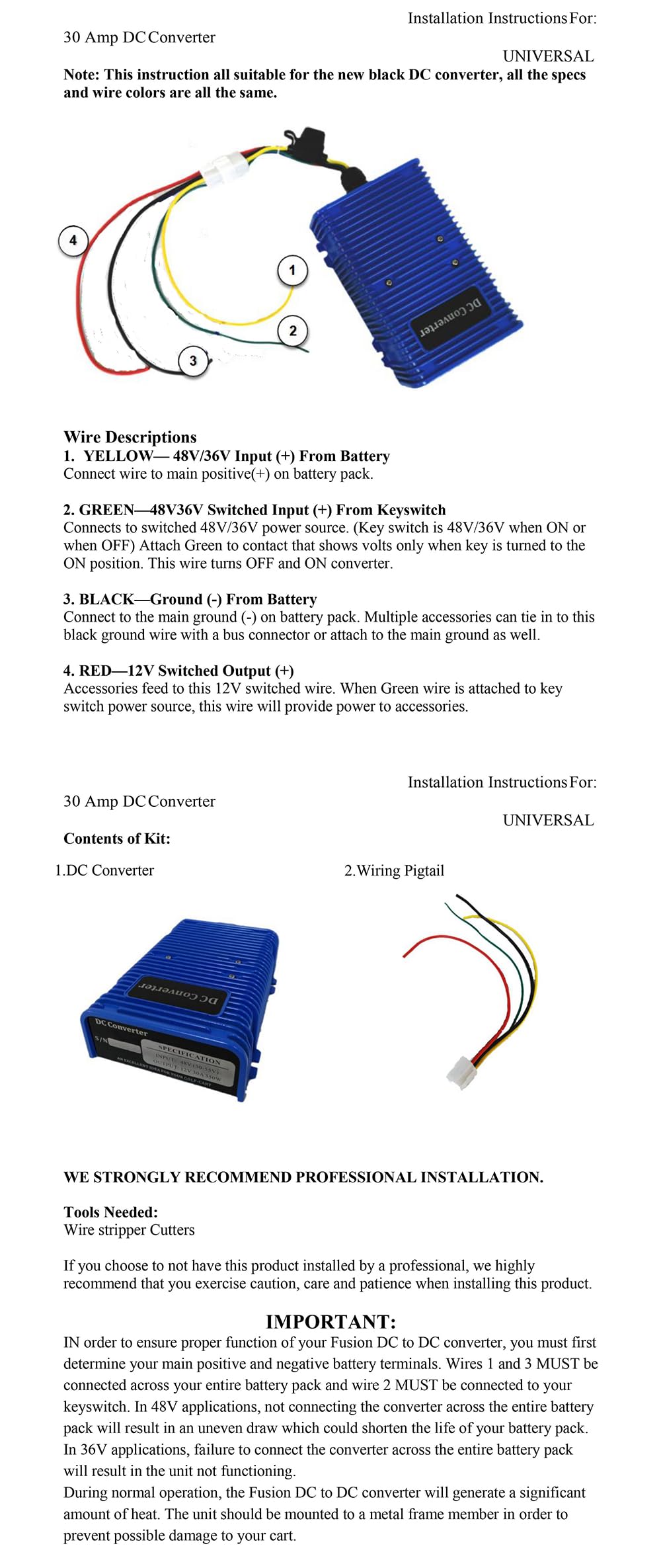 Dr Acces 360W dual power solution powers 12V accessories