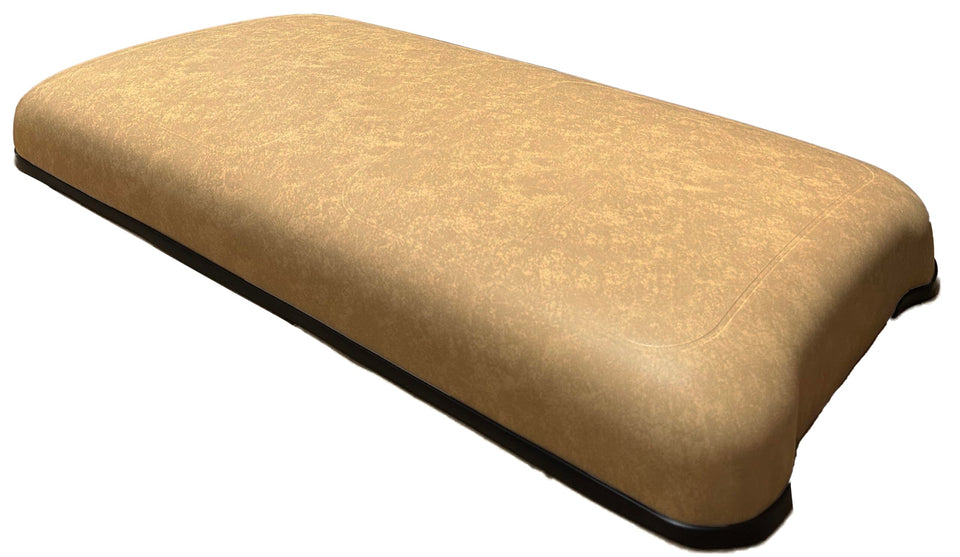 Dr.Acces front seat bottom cushion in tan for EZGO TXT improves ride comfort