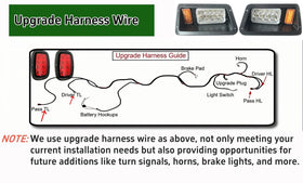 Dr.Acces front-right LED headlight for Yamaha carts, providing bright, efficient illumination.