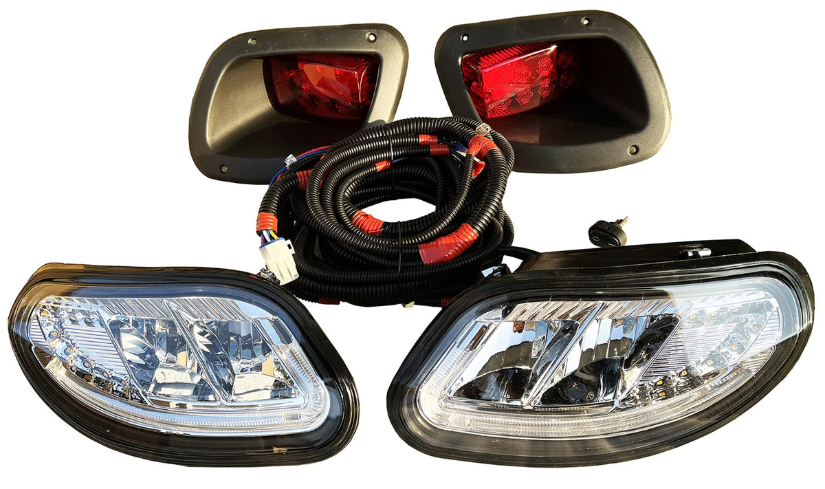 Dr.Acces golf cart LED headlight for EZ-GO improves visibility.