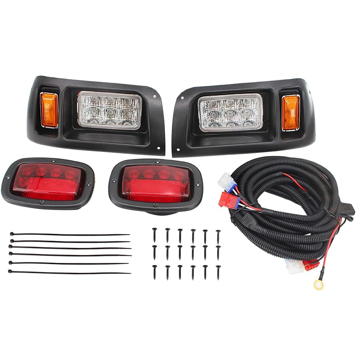 Dr.Acces LED headlights for Club Car DS improve night visibility.