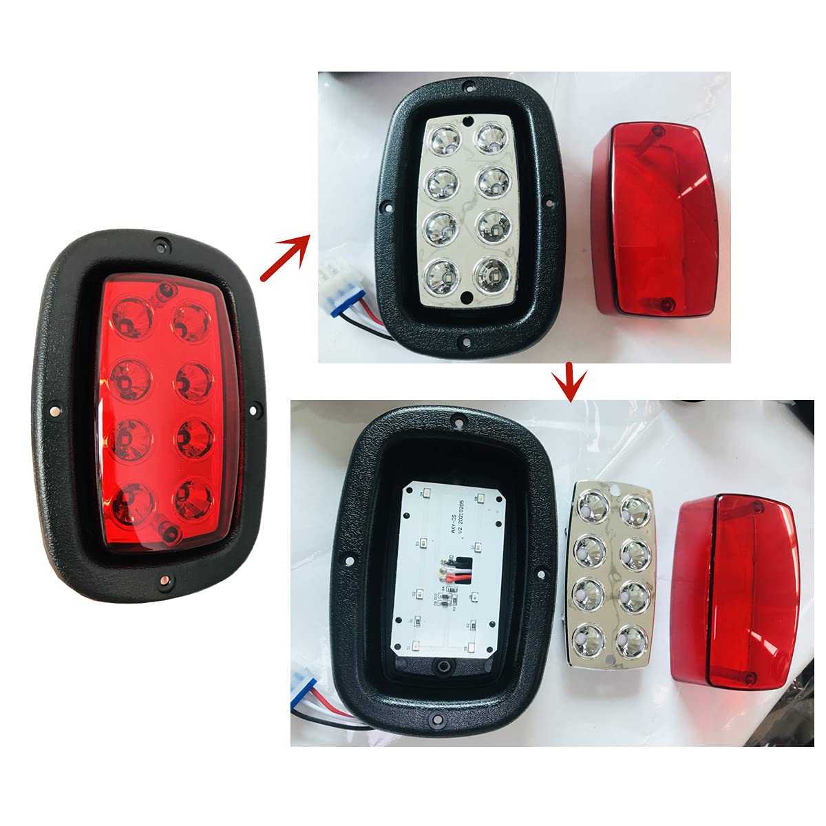 Dr.Acces taillight waterproof shell, seals against rain and dust.