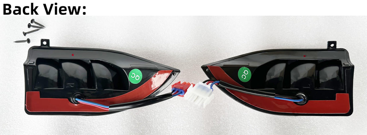 DrAcces taillight installation image highlights simple 3-wire wiring