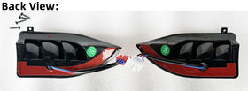 DrAcces taillight installation image highlights simple 3-wire wiring