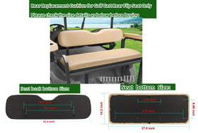 Dr.Acces rear seat bottom cushion offers high-density comfort without slipping