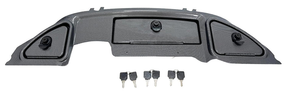 Dr.Acces golf dashboard with carbon fiber finish for a sleek, durable look.