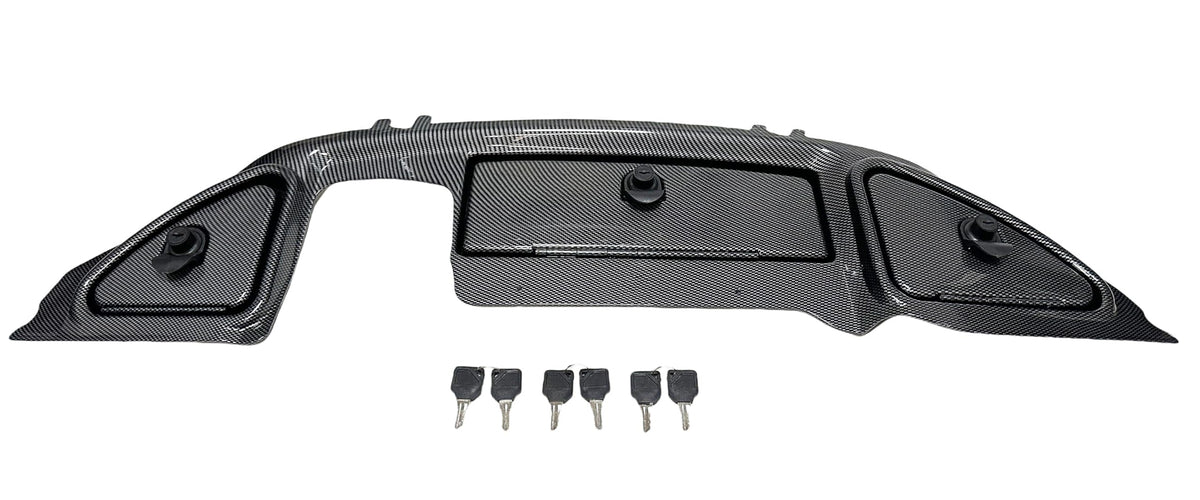 Dr.Acces sun-protective dashboard reduces glare and UV exposure inside the cart.