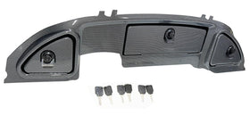 Dr.Acces locking glove box doors provide secure storage on the golf cart.